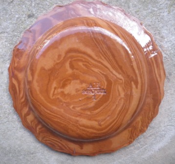 assiette octogonale en terre